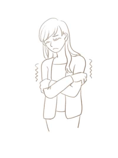 血流の悪さの改善(痩身効果)イラスト