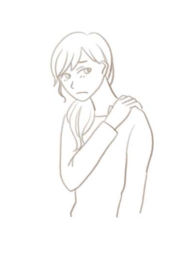 なんとなく疲れが取れていないイラスト